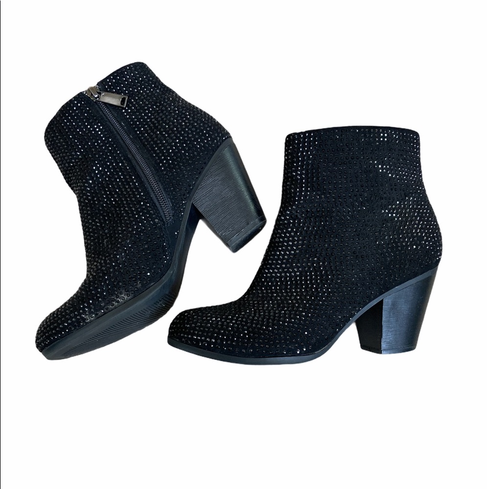 Juicy Couture | sequenced ankle boots | black 7.5